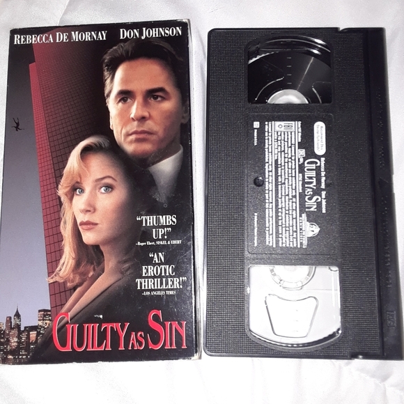 Guilty as sin Hollywood pictures VHS video tape - Picture 3 of 4